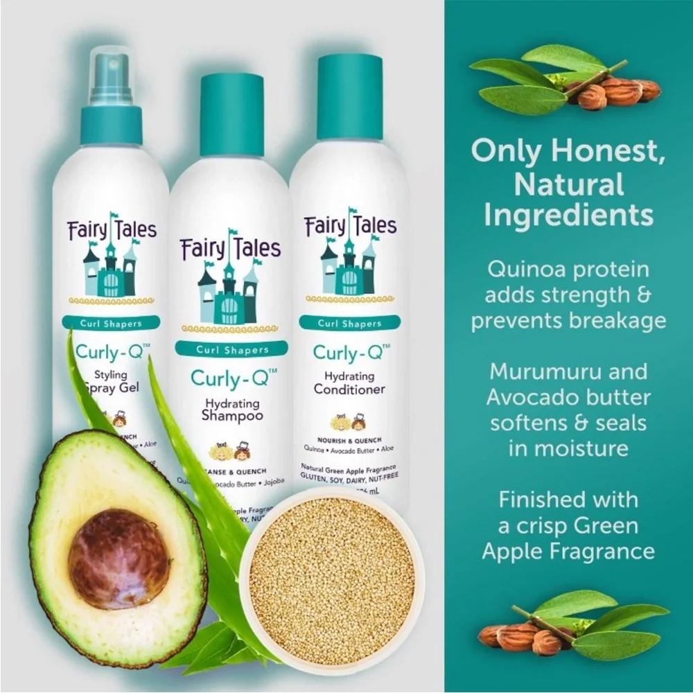 BNWT Fairy Tales Curl Shapers Curly-Q Travel Hair Care Set